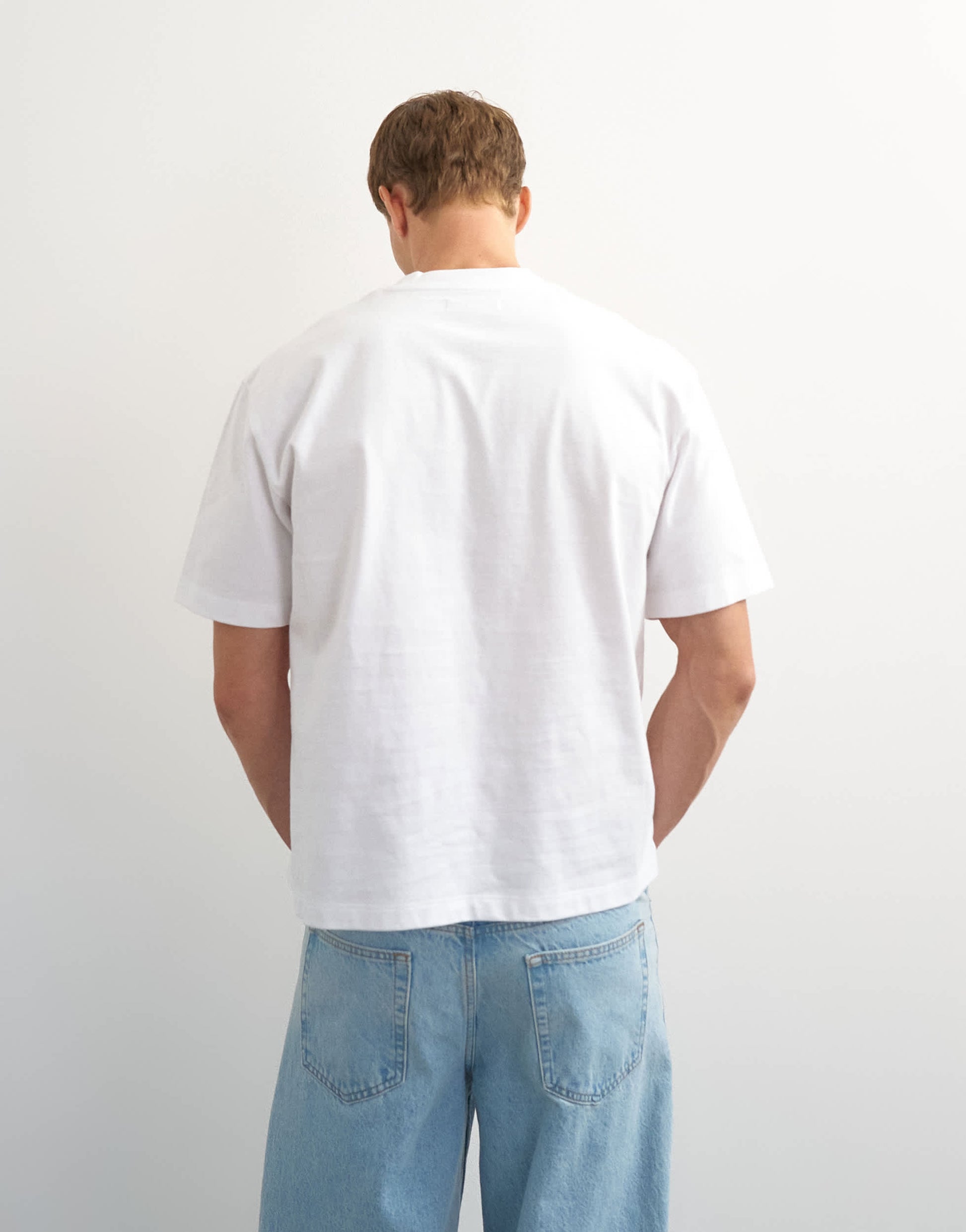 Topman relaxed fit crop t-shirt in white