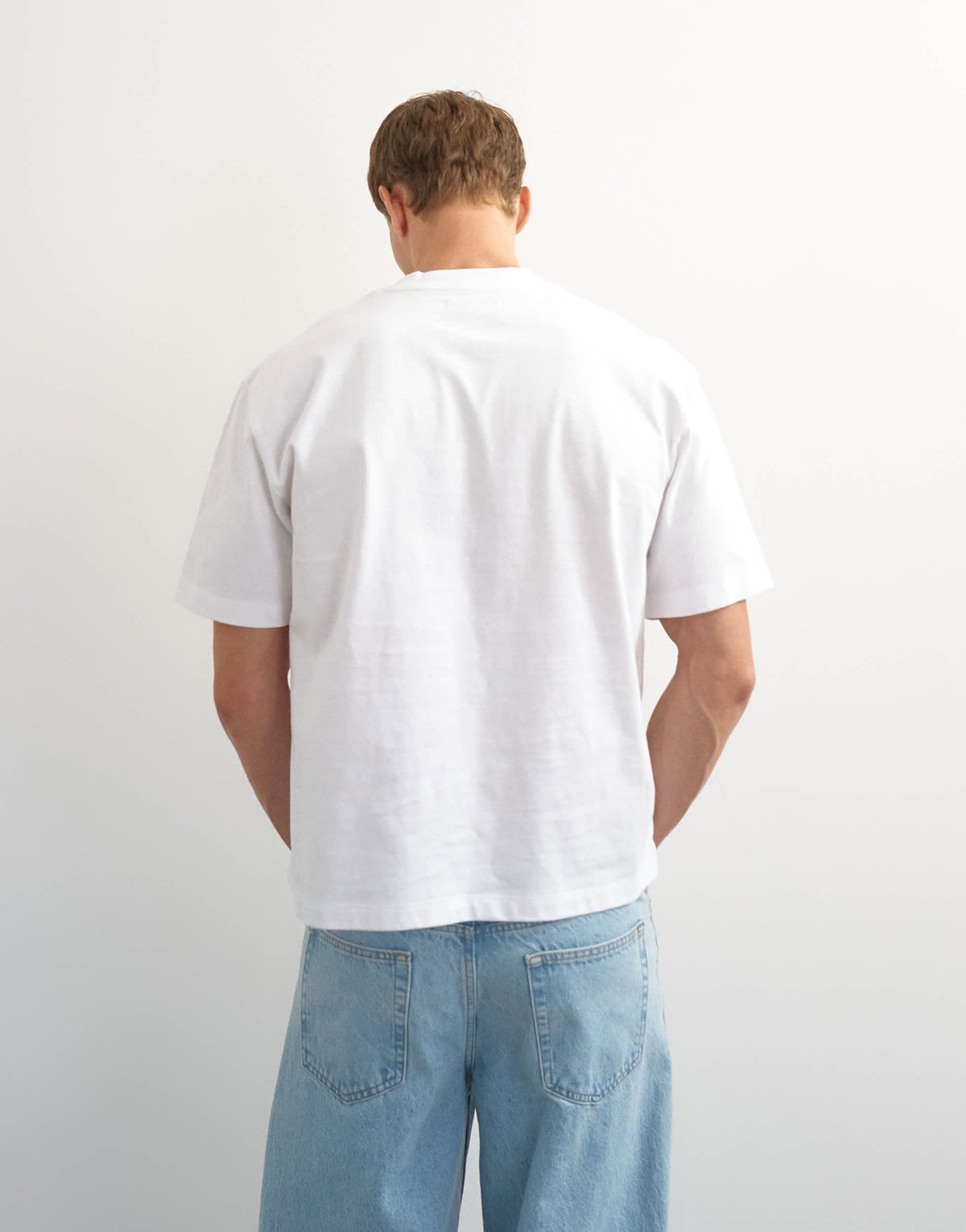 Topman relaxed fit crop t-shirt in white