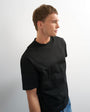 Topman relaxed fit crop t-shirt in black
