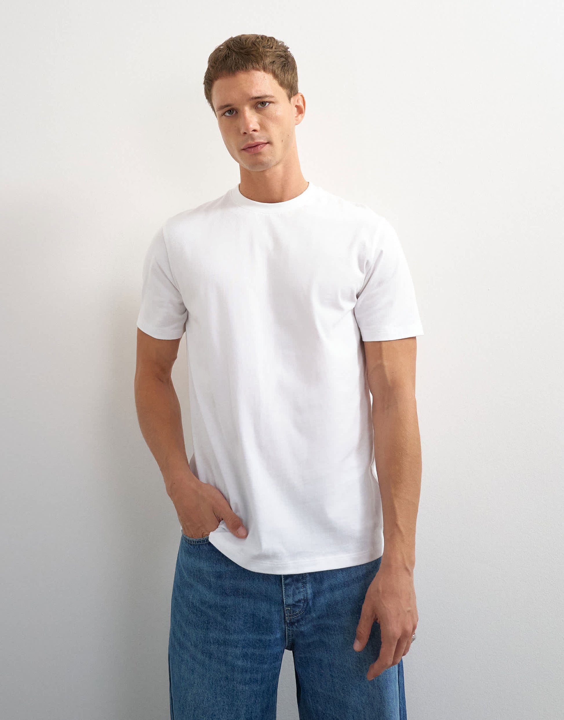 Topman 3 pack classic fit t-shirt in white