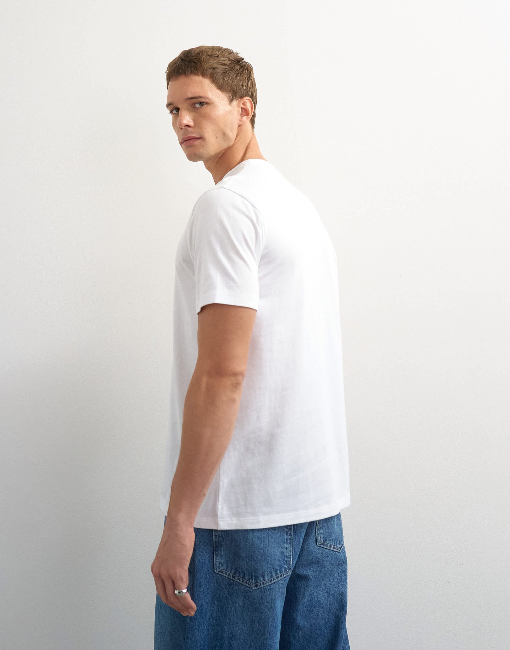 Topman 3 pack classic fit t-shirt in white