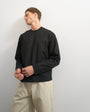 Topman relaxed fit crop long sleeve t-shirt in black