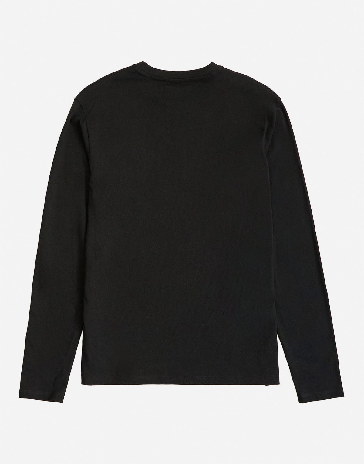 Topman classic fit long sleeve t-shirt in black