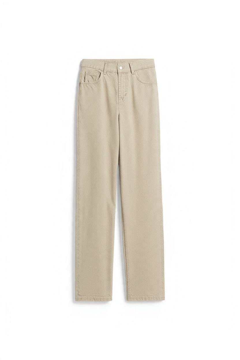 Topshop Cinch low rise relaxed jean in oat
