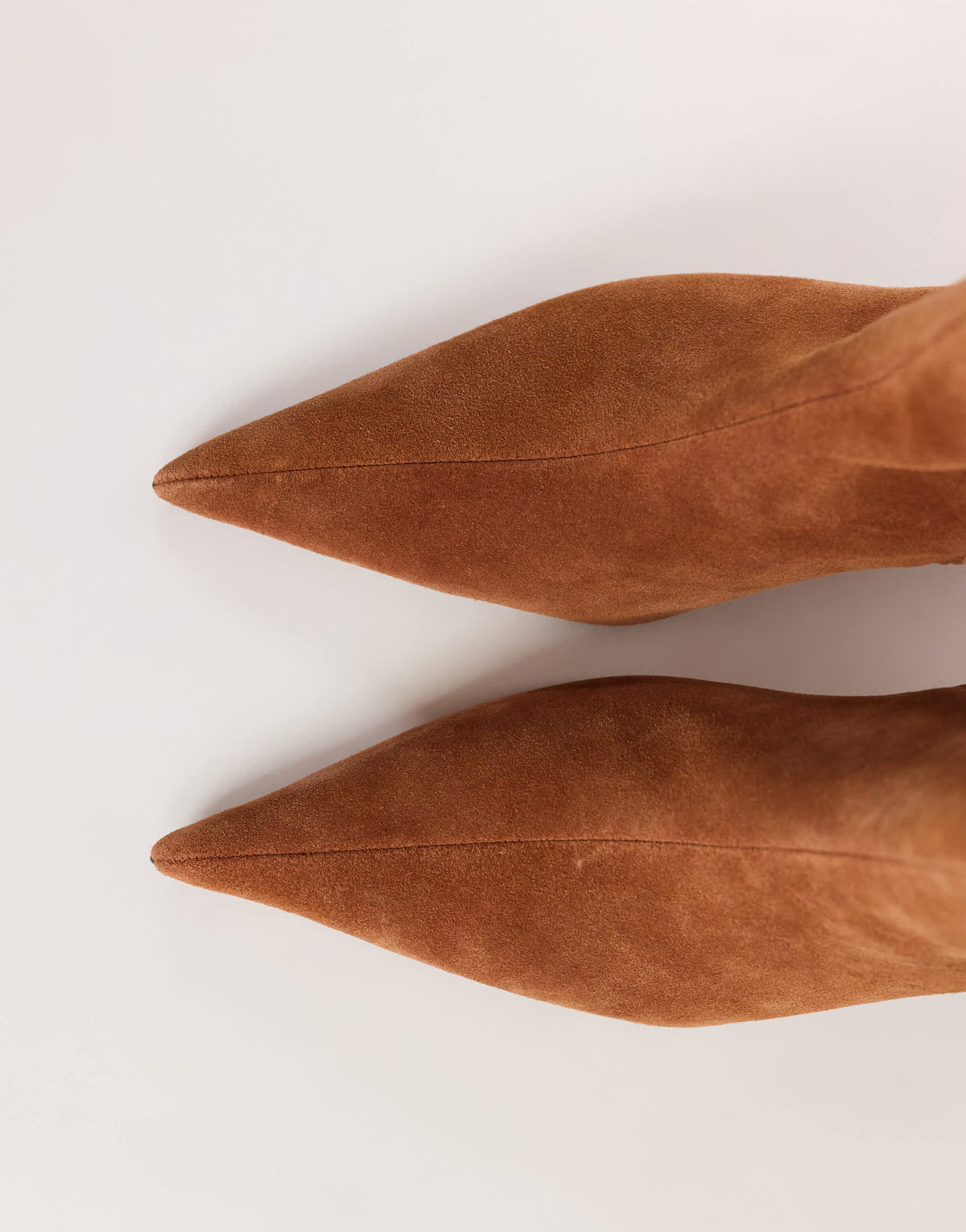 Topshop Kiki cone heel ankle boot in chestnut suede