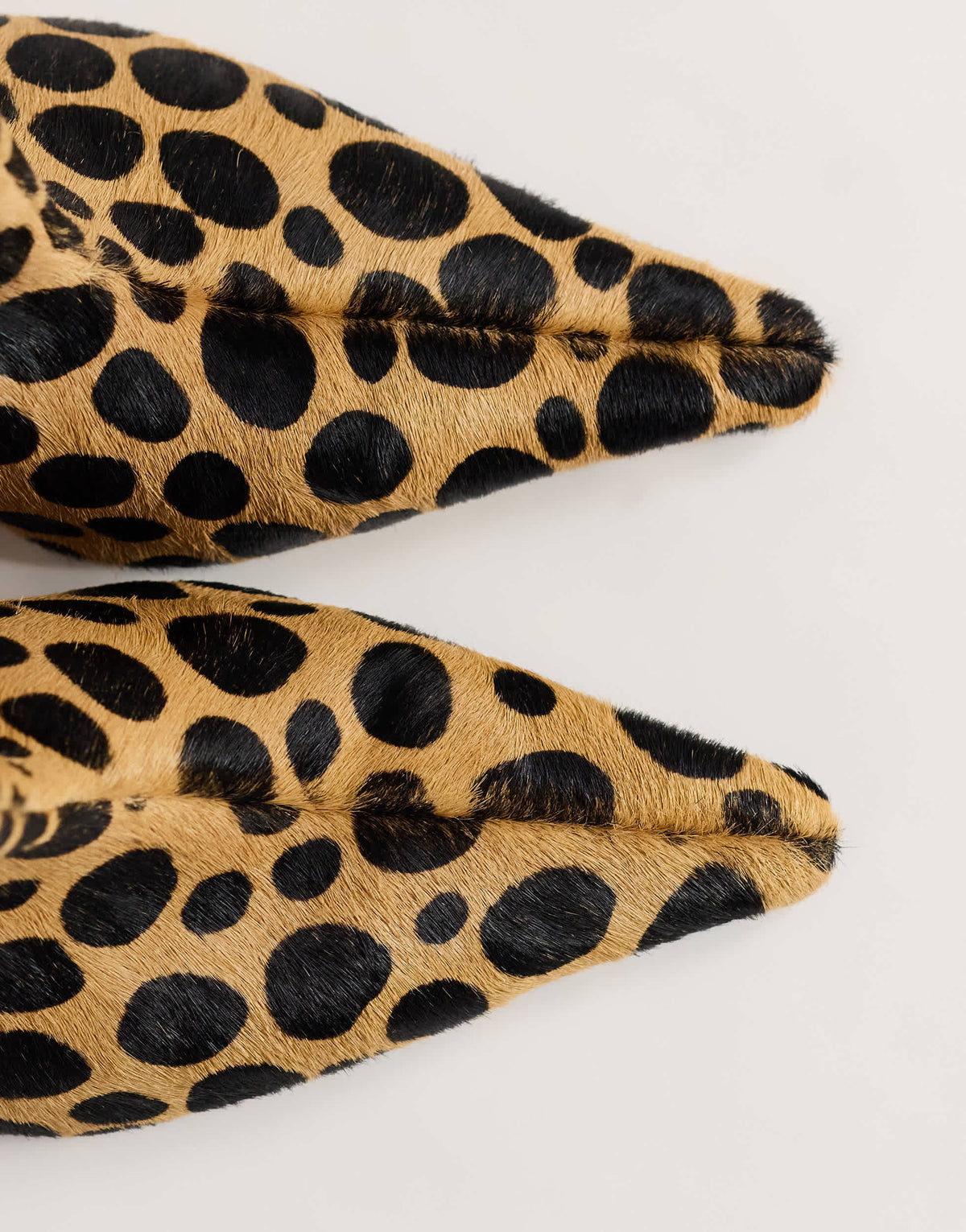 Topshop Kai super wide heeled ankle boot in leopard pony hair on real leather
