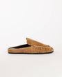Topshop Brianna real suede ruched mule in tan