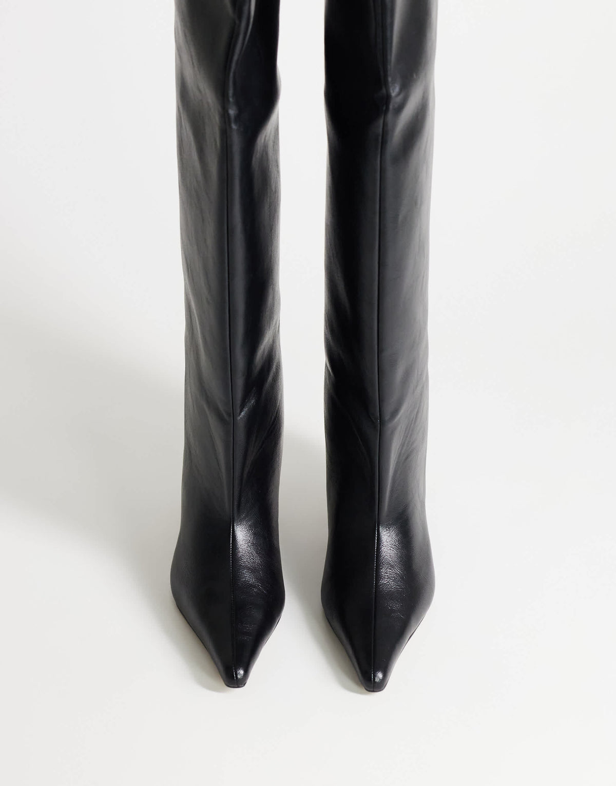 Topshop Tilly over the knee super wide kitten heel boot in black
