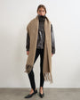 Topshop Sydney blanket scarf in mink