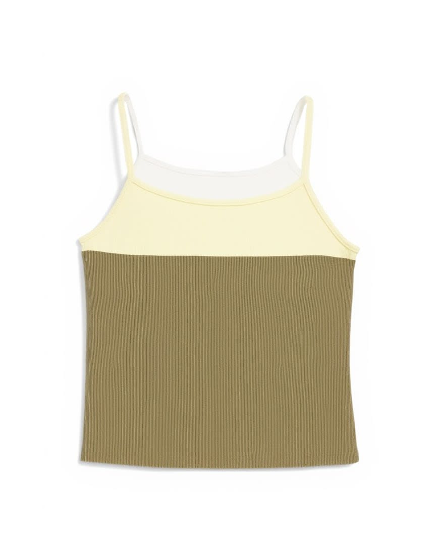 Topshop colour block cami in burgundy 