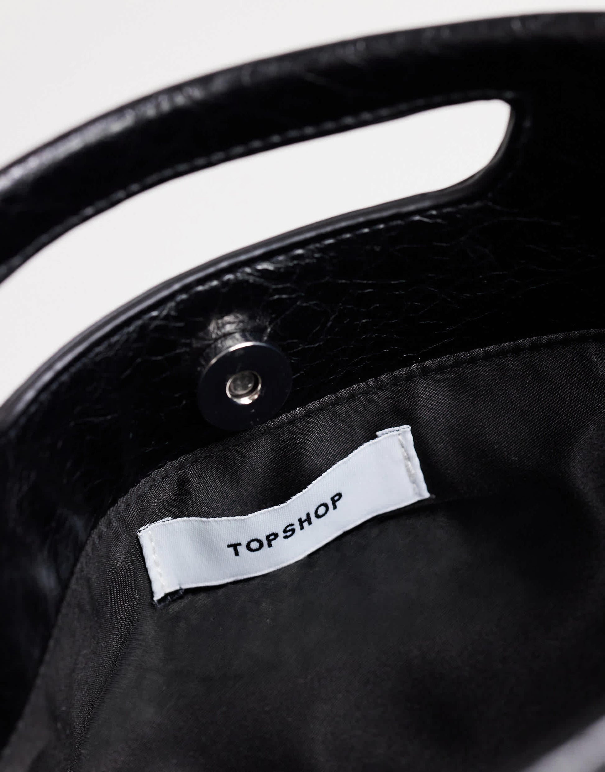 Topshop Daniel rectangle grab bag in black