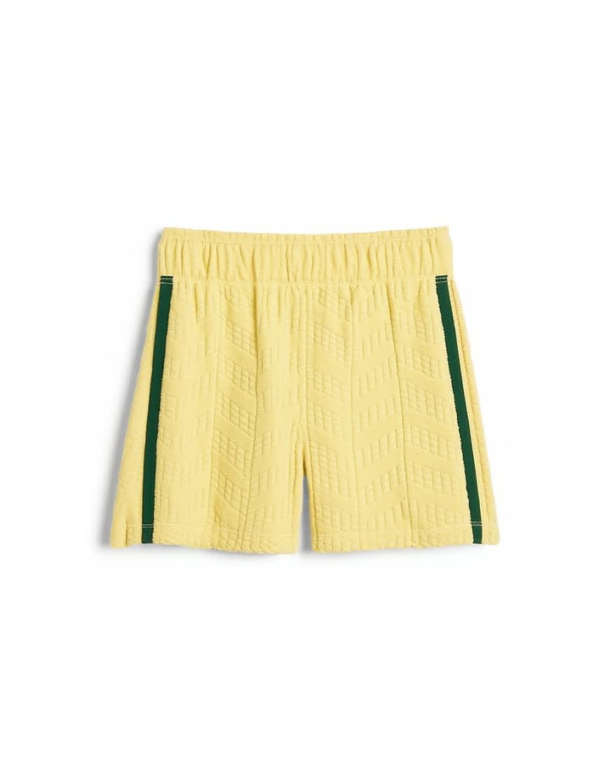 Topshop towelling stripe shorts
