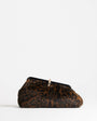 Topshop Carlie faux fur medium clutch with hardware in leopard print
