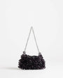 Topshop Scarlett small beaded shoulder bag in black