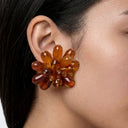 Boucles d’oreilles Topshop Dezi en pierres semi-précieuses orange