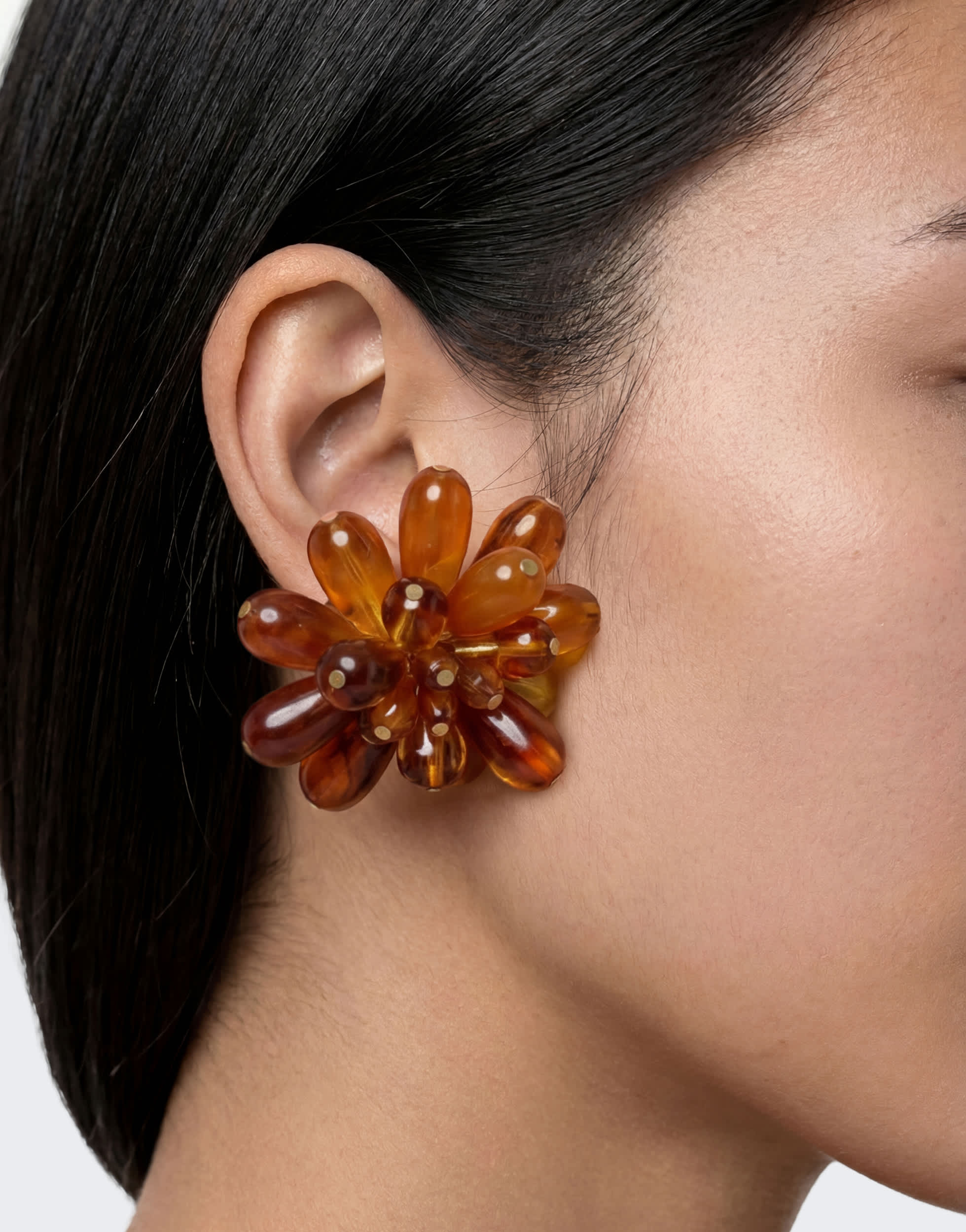 Boucles d’oreilles Topshop Dezi en pierres semi-précieuses orange