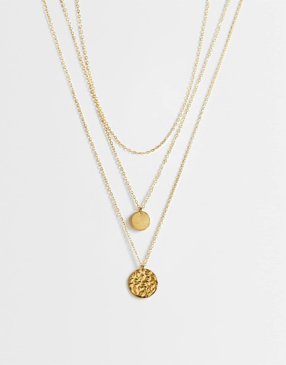 Topshop Oliver waterproof stainless steel multipack necklace in gold