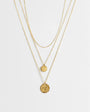 Topshop Oliver waterproof stainless steel multipack necklace in gold