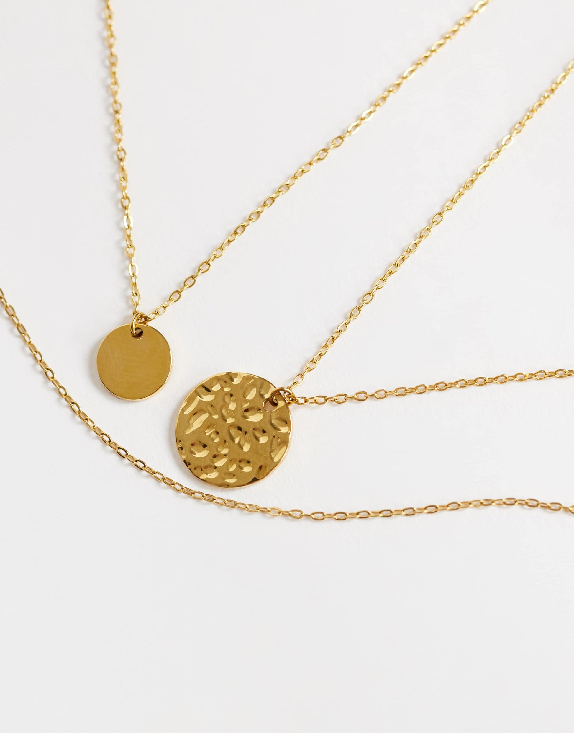 Topshop Oliver waterproof stainless steel multipack necklace in gold