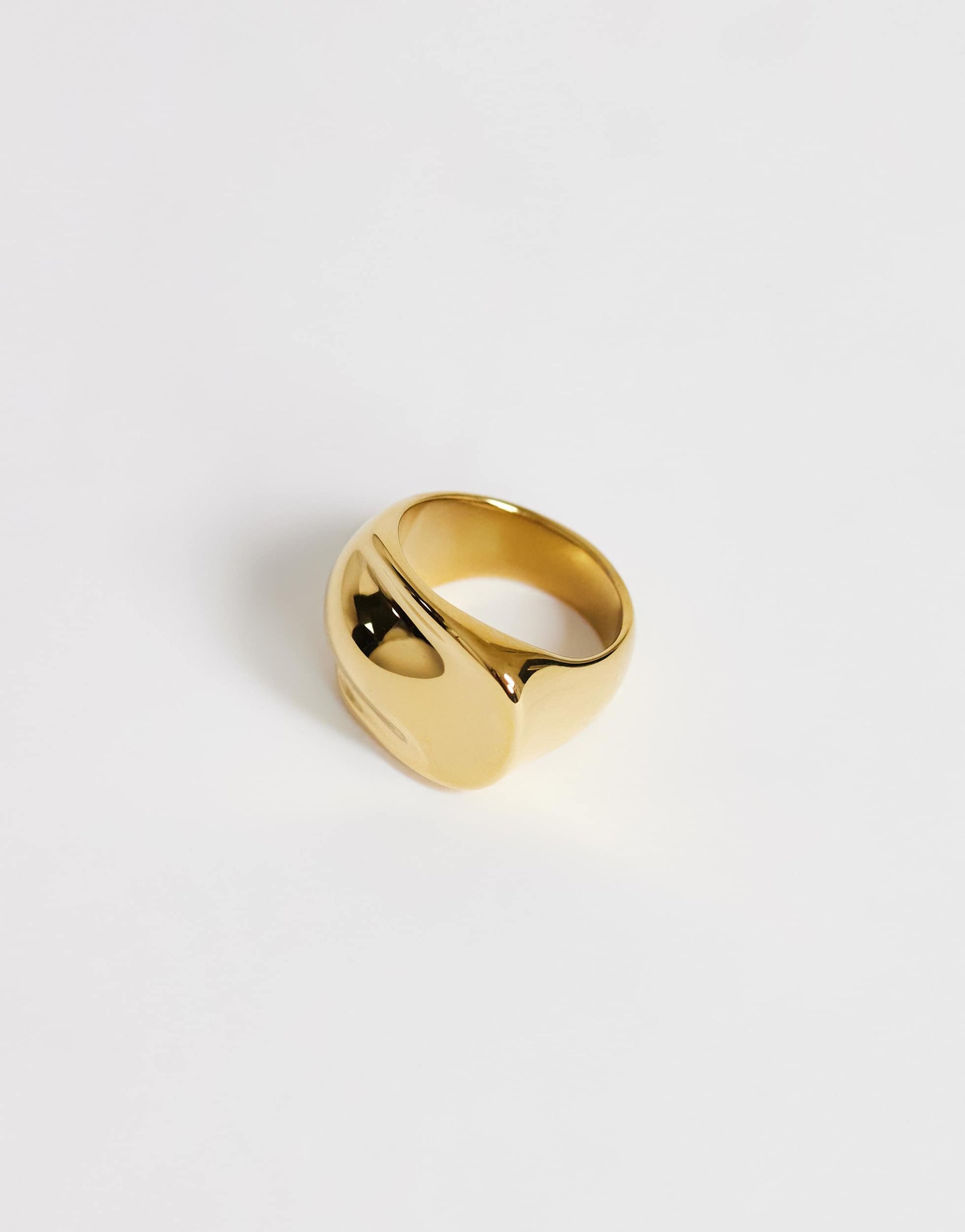 Topshop Roma waterproof stainless steel ring in silver