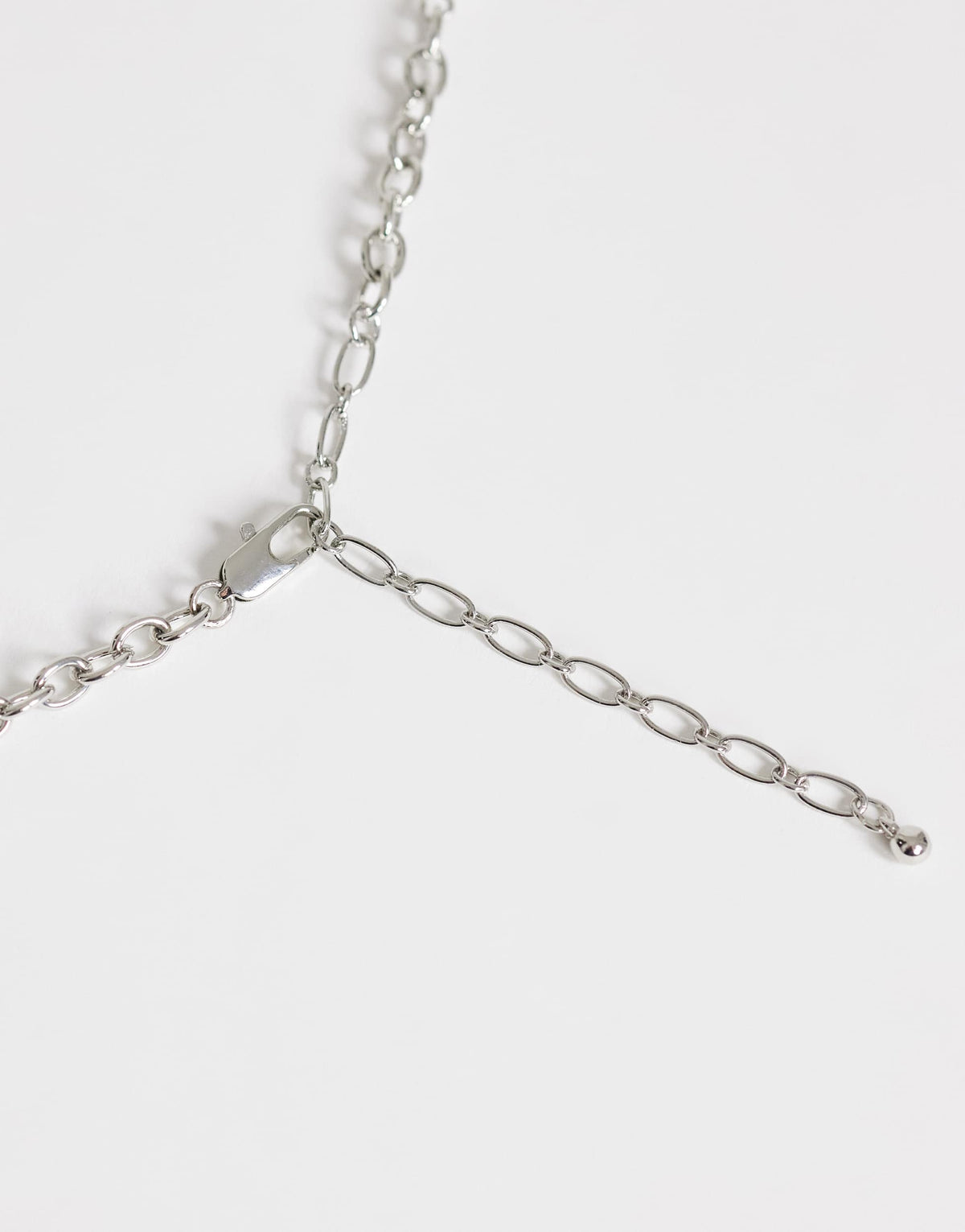 Topshop Omelia necklace in faux pearl, silver and green