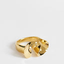 Topshop Rue waterproof stainless steel ring in gold