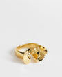 Topshop Rue waterproof stainless steel ring in gold