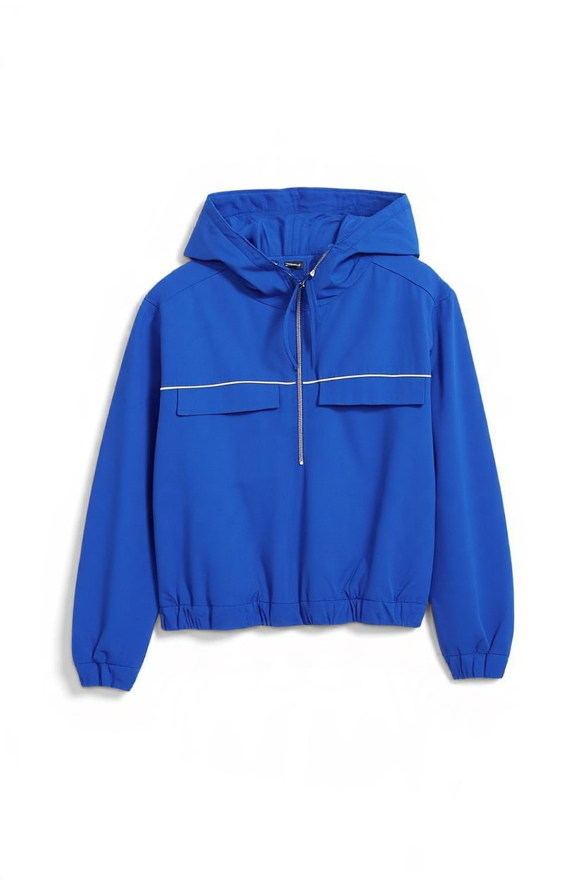 Topshop piping bomber in cobalt