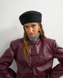 Topshop pillbox hat in black