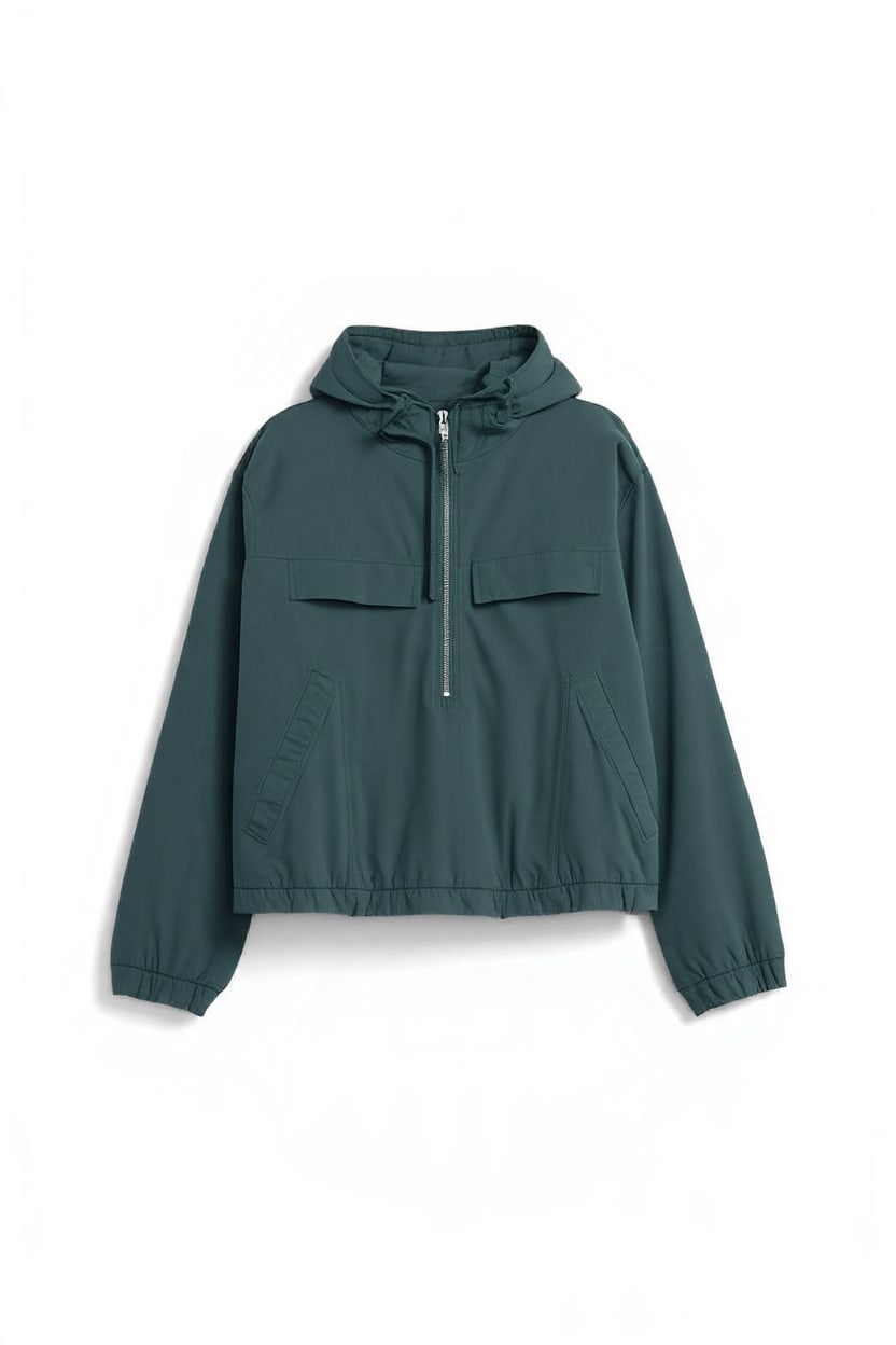 Topshop organza bomber in teal