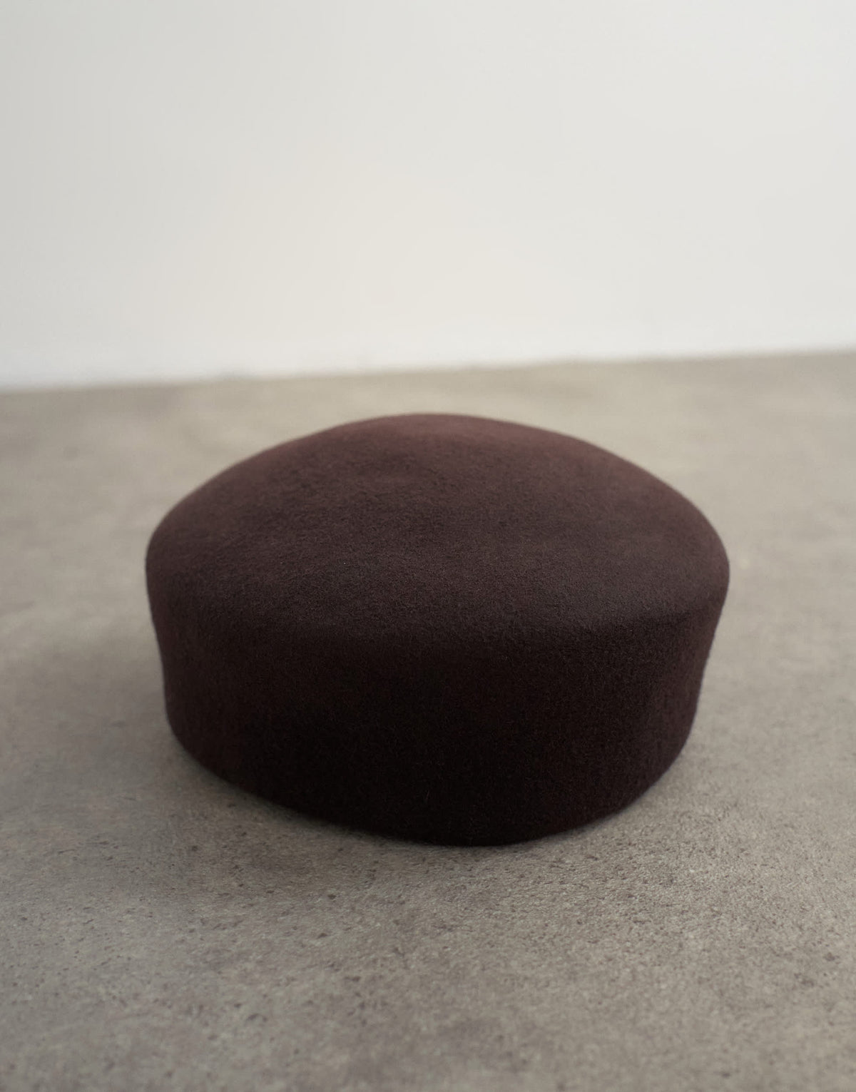 Topshop pillbox hat in chocolate