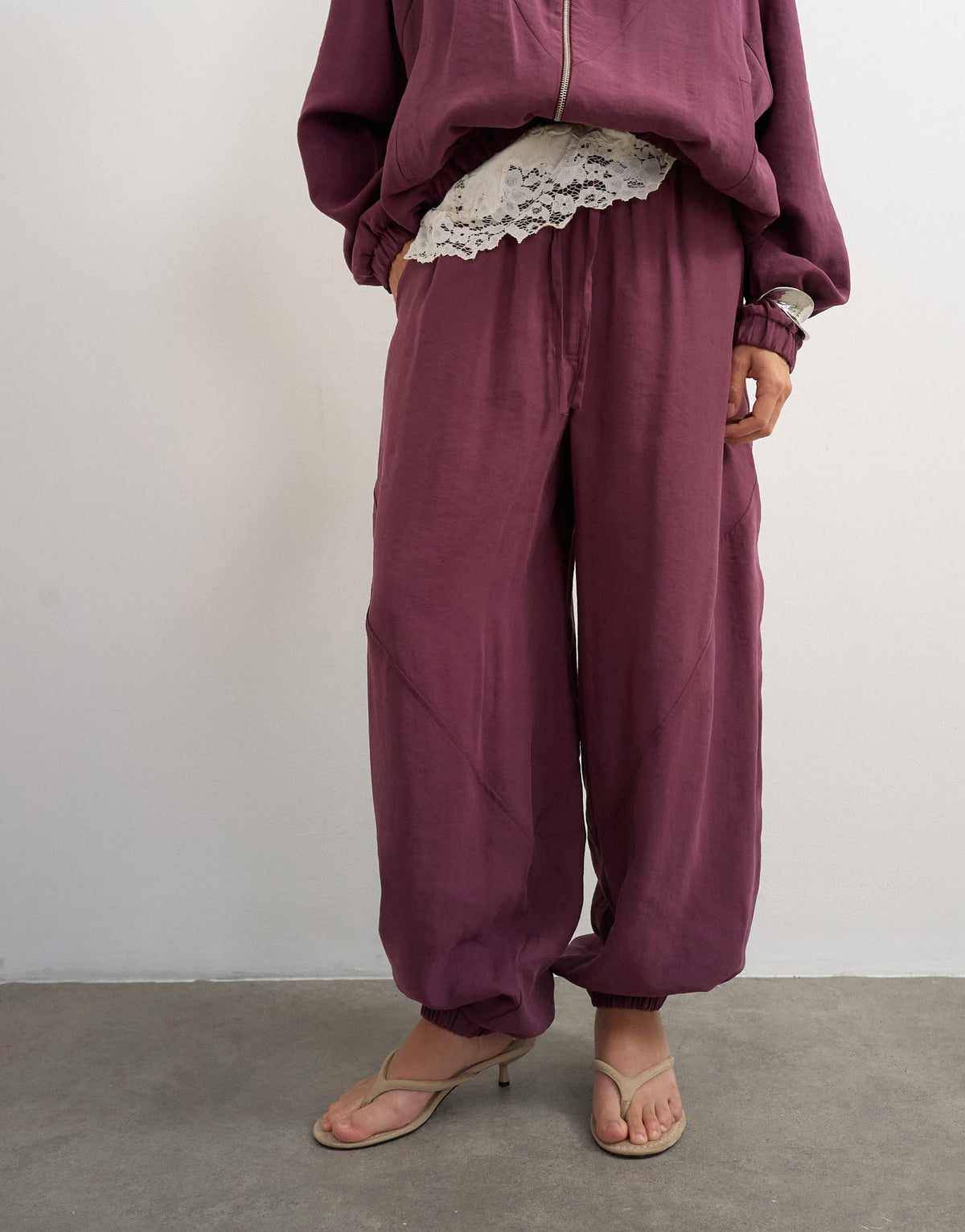 Topshop co ord horseshoe trouser in fig