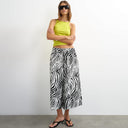 Topshop culotte in zebra print