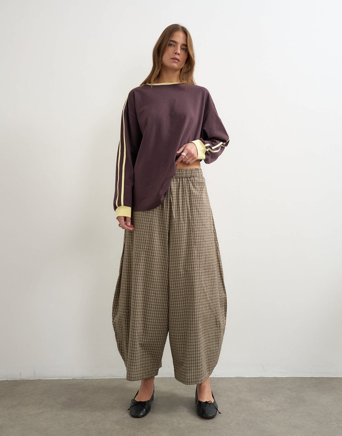 Topshop co-ord horseshoe trouser in check