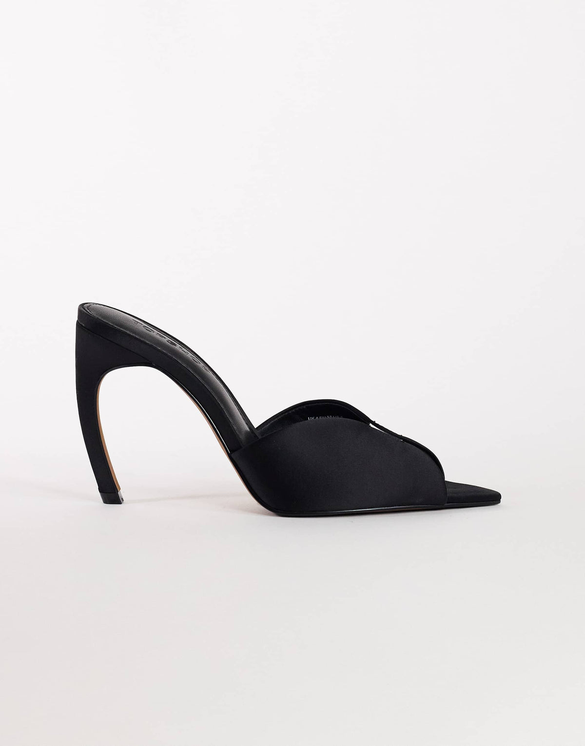 Topshop Wren peep toe high heel sandal in black