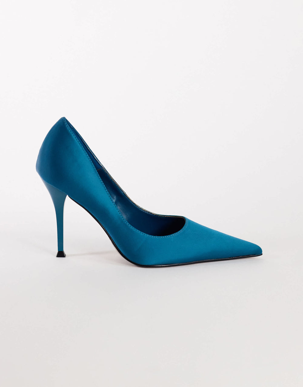 Escarpins à talons hauts Topshop Alexander en satin bleu sarcelle