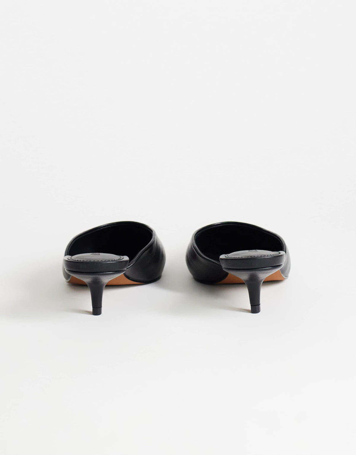 Topshop Gigi kitten heel court shoe in black