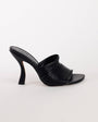 Topshop Wisteria strappy heeled mule in black
