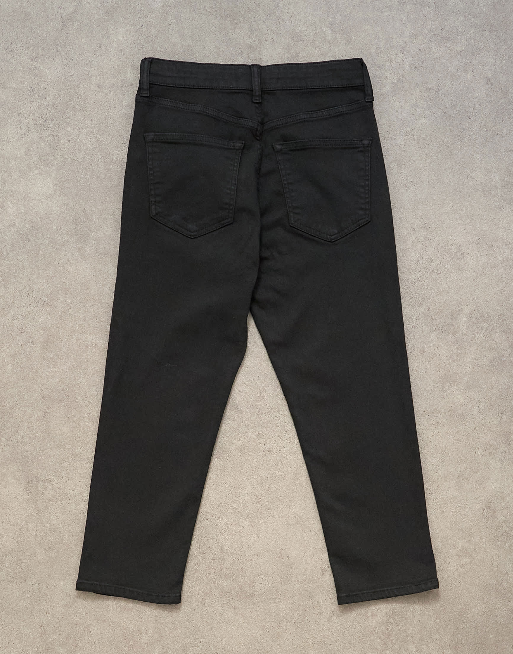 Topshop high rise capris jean in Black