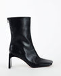 Topshop Kane angular heeled ankle boot in black