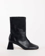 Topshop Kenton block heel ankle boot in black