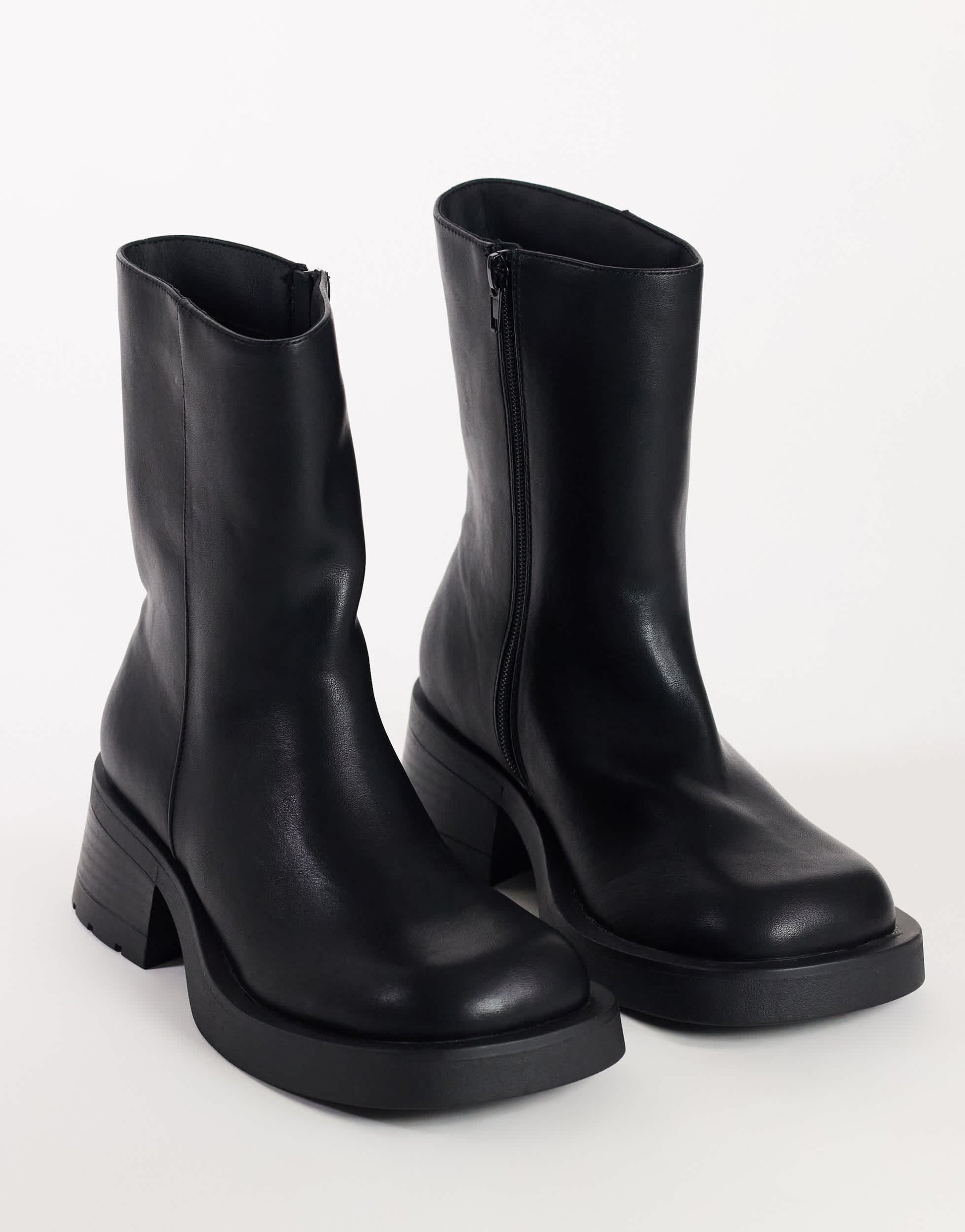 Topshop Lillian chunky ankle boot in black