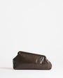 Topshop Anna medium angular clutch bag in chocolate