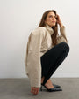 Topshop techy funnel neck jersey track top in stone