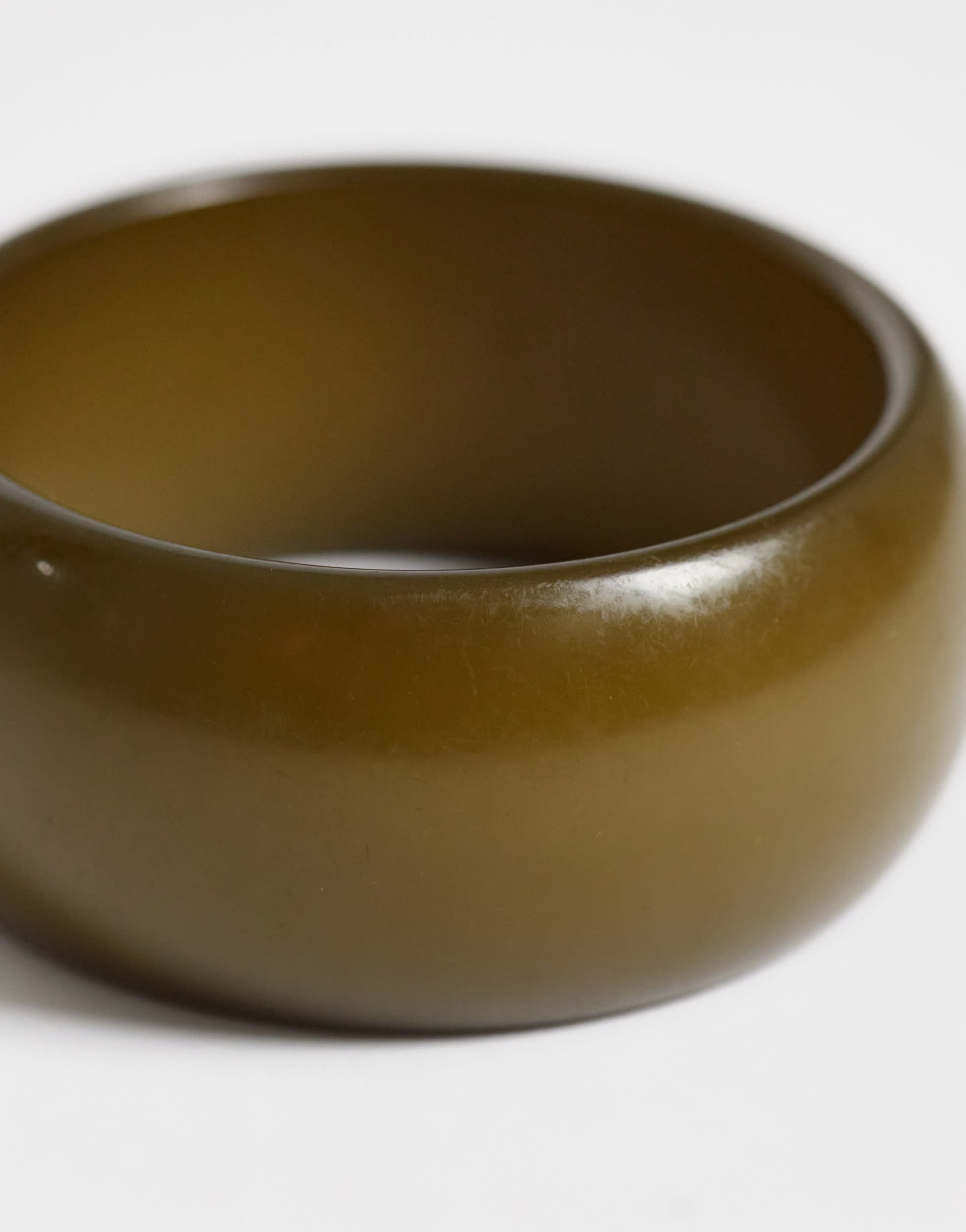 Topshop Beth 2pk chunky bangle in khaki