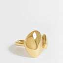 Topshop Rita waterproof stainless steel ring in gold