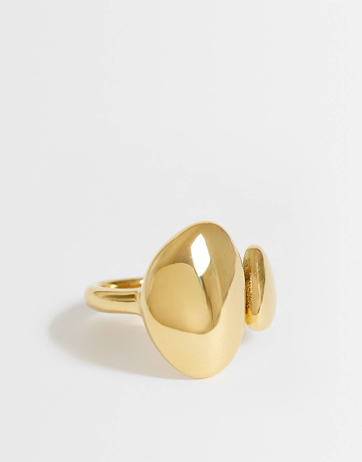 Topshop Rita waterproof stainless steel ring in gold