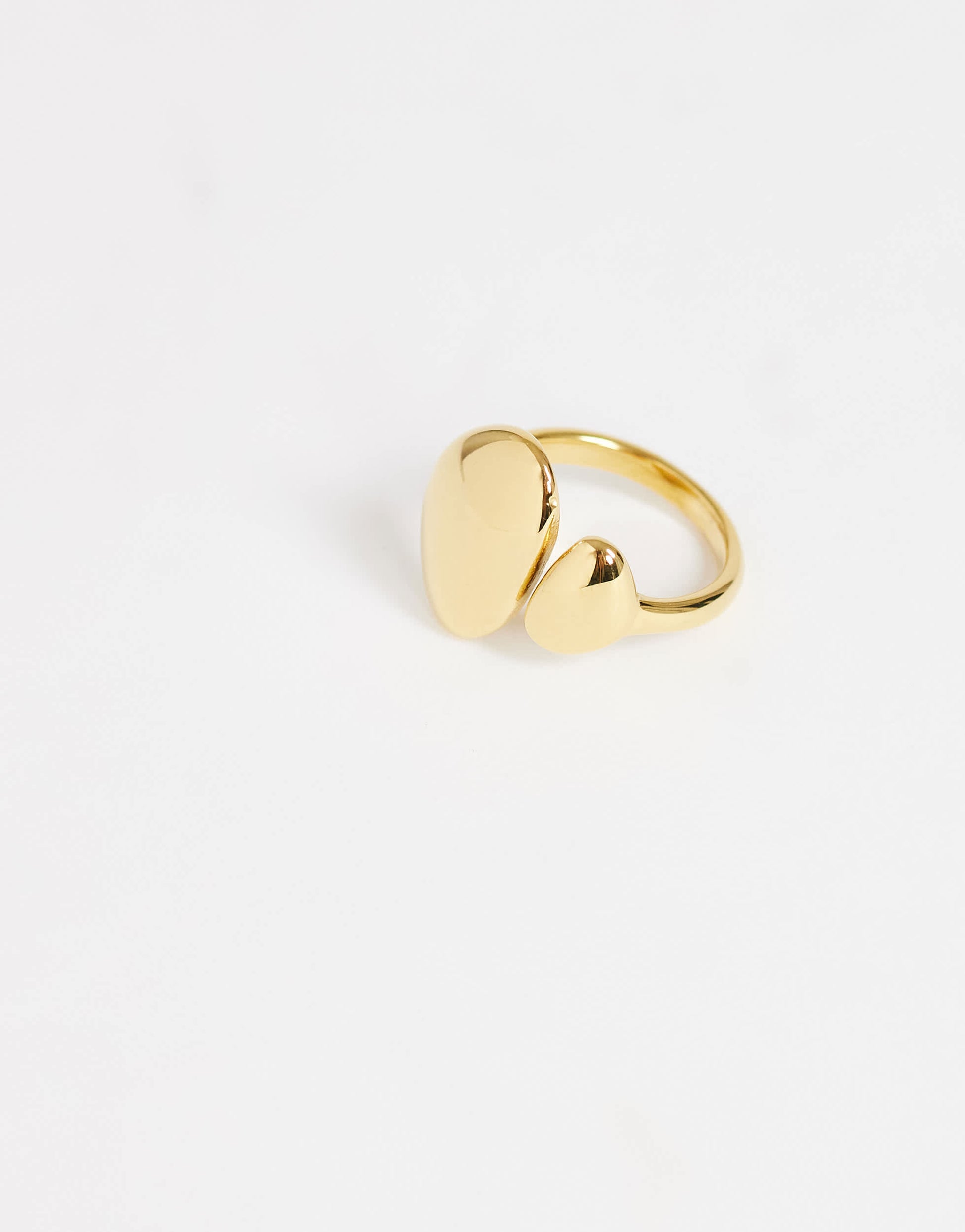 Topshop Rita waterproof stainless steel ring in gold