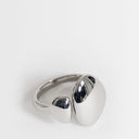 Topshop Rita waterproof stainless steel ring in silver