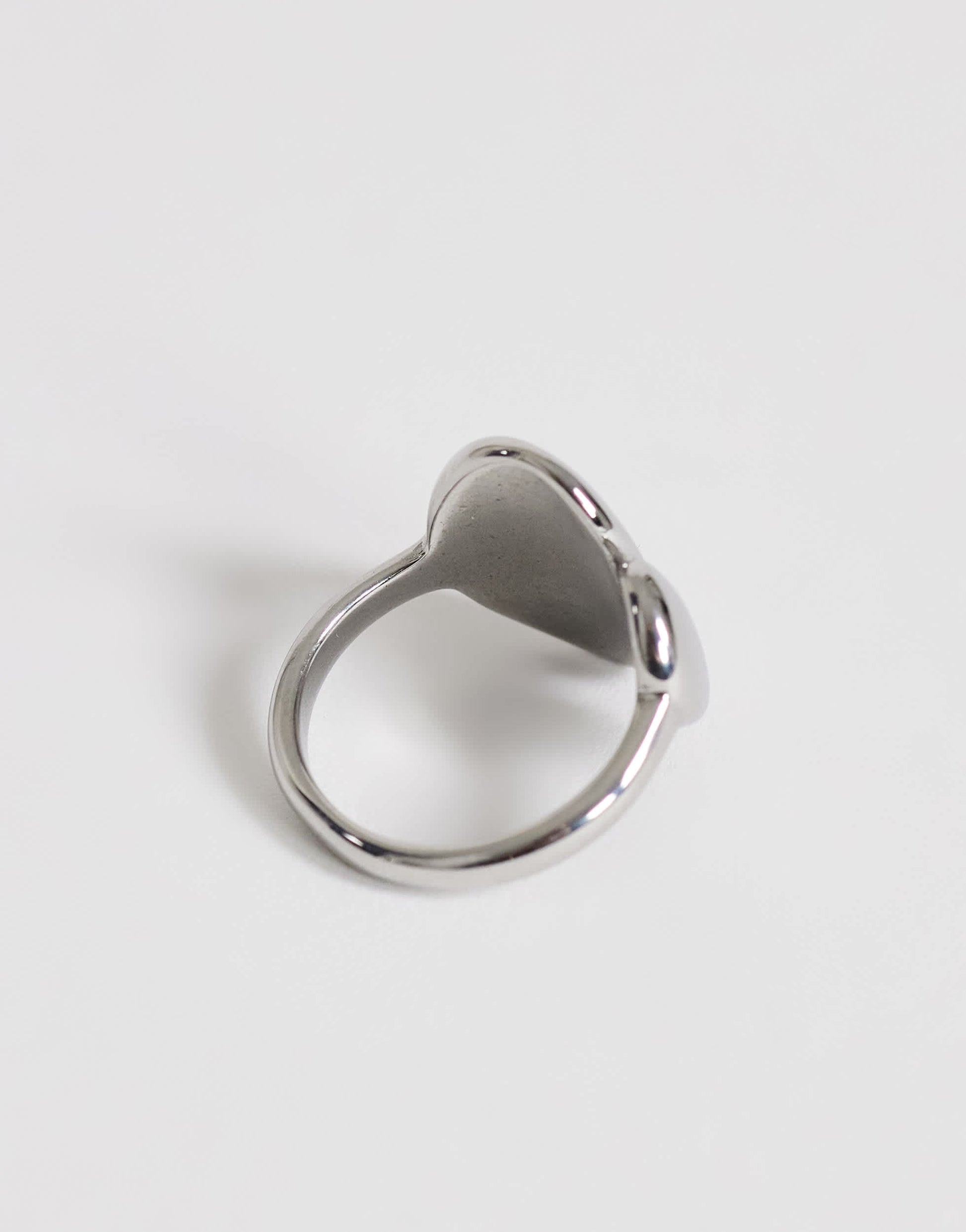 Topshop Rita waterproof stainless steel ring in silver